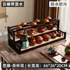 Prateleira de Exibição Antiga para Desktop Suporte para Xícara de Chá Prateleira de Armazenamento Sala de Chá Madeira Maciça Estilo Chinês Mesa de Chá Armário de Chá Prateleira de Exibição em Camadas Rack de Armazenamento para Enfeites