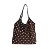 Bolsa Tote Casual Vintage de Bolinhas para Mulheres, Novo Modelo Outono 2026, Grande Capacidade, Bolsa de Ombro Casual de Couro de Leopardo de Alta Qualidade para o Dia a Dia