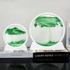 Adornos creativos de pintura de arenas movedizas para el hogar, la oficina, el escritorio, reloj de arena, decoraciones artesanales en 3D, regalo de inauguración de la casa para la sala de estar
