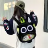 Bolsa de Dolor de Boca Grande Linda Modelo Nuevo 2026 Bolsa de Gato Negro Mochila para Niñas al por Mayor Mochila Escolar Juguete de Máquina de Garra