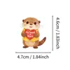 Compra Directa Transfronteriza de 50 Pegatinas de Animales Súper Lindas Sosteniendo Confesiones en Forma de Corazón, Pegatinas Decorativas Adorables y Divertidas para Diarios y Tablets
