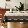 Impermeável Sem Lavagem Resistente a Altas Temperaturas 2026 Nova Toalha de Mesa Luxo Leve Retrô High-End Retangular Tapete para Mesa de Jantar Pano para Tampo de Mesa
