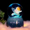 Bola de Cristal Musical con Nieve y Luz Estilo Ins Soñador Nube Flotante Canción de Amor, Exquisito Regalo para Niñas, Dropshipping