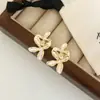 Pendientes de Flor con Goteo de Aceite de Colores Contrastantes, de Moda, Dulces, Románticos, de Alta Gama, Lujo Ligero, Diseño Único, Versátiles