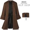Chaqueta pirata medieval para hombre, estilo steampunk, disfraz de Halloween para adulto.