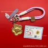 Peça Única Drop-Shipping Ouro Puro 999 Flor Forma Flor Dinheiro Pingente Flor Forma Chaveiro Celular Bolsa Charme Lembrança Presente