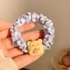 Mermelada de Mantequilla~ Lindo Oso Pequeño Lazo para el Cabello para Mujeres, Diadema de Alta Gama, Accesorio para el Cabello, Scrunchie Grande