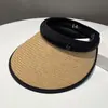 Nuevo Sombrero de Sol para Niños Verano Parte Superior Abierta Protección Solar Protección UV Playa Viaje Sombrero de Paja Sombrero de Sol