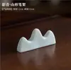 Bandeja de Cerâmica Verde Sombra Embossada Feita à Mão Bandeja para Gaiwan Conjunto de Chá Kung Fu Celadon Xícara do Anfitrião Xícara de Degustação Xícara de Chá Xícara da Feira
