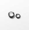 Pendientes Nalan S925 de plata con hebilla de oreja corta, redondos y cóncavos, con personalidad simple coreana, para hombres y mujeres, M01939