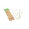 Espetos de Bambu Descartáveis Fabricante Espetos de Bambu para Melancia Grelhada Espetos Coloridos Zankao para Churrasco Espetos de Milho com Garfo de Aço Agulha de Milho