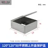 Caja de Protección para Punto de Observación de Asentamiento de Acero Inoxidable, Caja Marcador de Edificio para Punto de Monitoreo, Punto de Referencia Externo Redondo en Forma de Herradura
