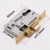 Cuerpo de cerradura de puerta interior reemplazo pequeño 50 cuerpo de latón cilindro de cerradura perno rodamiento cuerpo de cerradura cuerpo de cerradura de puerta de madera cuerpo de cerradura de puerta de dormitorio cabeza de cerradura