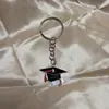 Novo Chapéu de Formatura Transfronteiriço Temporada de Formatura Chapéu de Bacharel Pingente de Chaveiro DIY Gotejamento de Óleo Brincos Pingente de Colar