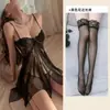 Lencería Sexy Camisón de Encaje Sexy con Aros Push-Up Abertura Frontal Camisón para Mujer Uniforme Atrevido Ropa Apasionada Provocativa
