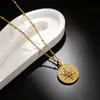 Collar de acero de titanio retro con personalidad europea y americana, diseño de nicho con sentido de girasol, collar de acero inoxidable que combina con todo, pulsera para mujer al por mayor