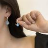 Pendientes de plata S925 con forma de aguja de Corea del Sur, sencillos, dulces y avanzados, bonitos y pequeños angelitos, estilo hada, hermosos pendientes con clip.