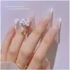 Popular online popular unha preto e branco laço franja pérola pingente joia decoração de unha corrente diamante acessórios de unha