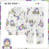 Pijamas de manga larga para niñas, primavera y otoño, 2024