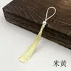 Punta con Borla con Perlas de Simulación Accesorios Hechos a Mano diy Material Punta Colgante Borla para Ropa Estilo Chino