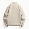 Jaqueta de Couro PU Nova para Primavera e Outono Masculina com Gola Alta Jaqueta Versátil Jaqueta Tie-dye Masculina Solta Tendência Marca Estilo de Rua Retrô Americano