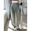 Ropa de Verano Nueva Tallas Grandes para Mujer Tencel Fluido Casual Jeans Cintura Elástica Adelgazante Holgado Pierna Ancha Delgados Pantalones Largos