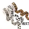 Nuevo Tejido de Sarja de Doble Cara Estampado de Leopardo Patrón de Leche Lazo Hecho a Mano Cinta Materiales para Manualidades Sombrero de Paja Accesorios de Cinta