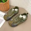 Zapatillas únicas y versátiles para mujer, diseñadas para primavera y otoño, con suelas blandas, cómodos zapatos casuales, estilo retro nuevo de color block con suela plana 2026