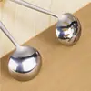 Cuchara para olla caliente de acero inoxidable extra gruesa suministros de hotel cuchara para olla caliente concha para sopa colador de aceite de sopa herramientas de cocina fabricante de piel