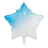 Globo de Película de Aluminio Estrella de Cinco Puntas Amor Gradiente 18 pulgadas Transfronterizo 18 pulgadas Globo Gradiente Arcoíris Rosa Blanco Azul Blanco