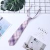 Gravata para Mulheres, Estilo Universitário, Versão Estreita para Homens, Zíper Preguiçoso, Camisa Uniforme JK Japonesa, Estilo Harajuku Estudantil, Padrão da Moda