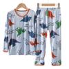 Pijama de Seda de Manga Longa Youcan para Crianças Roupa Íntima Roupa de Verão Respirável com Ar Condicionado Roupa para Meninos e Meninas