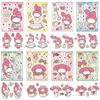 8 pegatinas de rompecabezas de melodía Melody Sanrio Puzzle Interacción entre padres e hijos Haz una cara Pegatinas impermeables