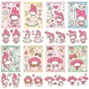 8 Pegatinas de Rompecabezas de Melodía Melody Sanrio Interacción Padres e Hijos Haz una cara Rompecabezas Pegatinas Impermeables