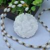 Colgante de jade blanco afgano Ruyi Guanyin, colgante de dragón para hombre, suministro en vivo, se venderá, regalo de jade, exposición Yu Pei