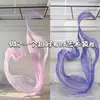 Cintas de Organza Personalizadas Colgantes Artísticos Hechos a Mano Decoraciones de Boda Flores de Gasa Ondulada Arte de Gasa Personalizado
