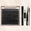 Pestañas Postizas DIY Transfronterizas Voluminosas Voluminosas Curva D 30P 60P 80P 100P Pegamento Termofusible Cabello Exportación Europea y Americana Venta al por Mayor
