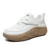 [Personalizado] Sapatos Brancos K8610 para Mulheres Novos 2022 Inverno Tênis de Solado Grosso Aumentadores de Altura Resistentes ao Desgaste Esportivos Mesmo Estilo Baixo
