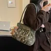 Bolsa de Cubo Fresca y Dulce al por Mayor para Mujer, Bolso de Hombro Plegado de Lunares Nuevo Otoño 2026, Bolso de Axila para el Trabajo