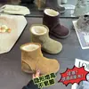 Botas de Nieve con Plataforma Interna de Felpa Gruesa de 8 cm para Mujer Invierno 2026 Calientes con Forro de Terciopelo Zapatos Birkenstock Zapatos de Algodón Adelgazantes