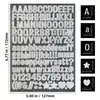 Adesivos de Letras Douradas de 0,5 Polegada à Prova d'Água para Diário Guka Scrapbook Atacado Transfronteiriço em Estoque