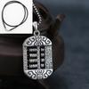 Cadena de suéter de plata de ley 925, cadena de cuentas de bola de moda para mujer, collar Ruyi, colgante de ábaco vintage de plata, joyería larga y versátil