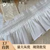 Renda Elástica de Camada Única Costurada com Renda Elástica de Chiffon de 10cm de Largura para Acessórios de Roupas Lolita Femininas