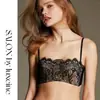 Conjunto de Sutiã Strapless de Renda Francesa Estilo Japonês para Mulheres, Sutiã Push-Up Antiderrapante, Fornecimento em Lote Misto Multicolorido