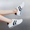 Zapatos Deportivos Casuales con Cordones Nuevos Transfronterizos, Suelas Suaves, Versátiles Zapatos Forrest Gump, Zapatos Planos Antideslizantes para Estudiantes, Zapatos Blancos de Cuero Suave