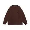 Rumen Otoño Retro Americano Camiseta Base Sudadera Hombre Moda Holgada Talla Grande Hombre Cuello Redondo Manga Larga Camiseta Top