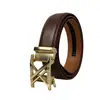 Cinturón de Cuero para Hombre Cinturón con Hebilla Automática Letra para Hombre Versátil Casual Ranuras para Tarjetas Venta al por Mayor de Fábrica Dropshipping Negocio