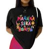 Camiseta de Color Sólido Simple de Color Sólido para Mujer de Venta Caliente Nueva Estación Independiente de Amazon Transfronteriza con Estampado de Letras de la Ciudad de Italia Combinación Perfecta