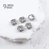 Pedras Strass para Nail Art Zircônia Nova Estilo Francês Luxo Leve Brilhante Coração Quadrado Oval Produto Acabado para Nail Art Zircônia Pilha Joias Strass