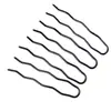 Pinza en forma de U, pinza para moño invisible, pasador, pinza en forma de U, pinza recta, negro, para maquilladores profesionales